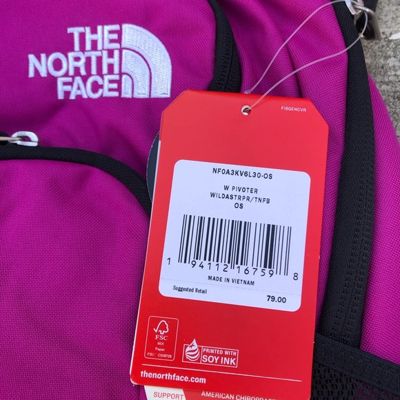 NWT The North Face 29L Pivoter Backpack Purple - Picture 3 of 9